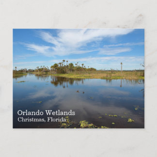 Carte postale des zones humides d'Orlando, Noël, F