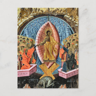 Carte Postale Descente aux enfers icône orthodoxe chrétienne