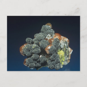 Carte Postale Descloizite sur Calcite