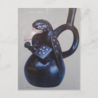Description Poterie Moche - canard guerrier. origi