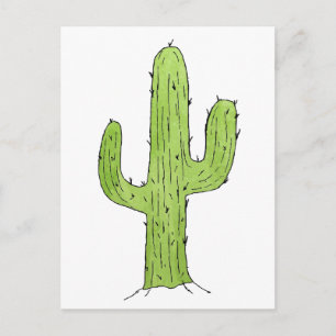 Carte Postale Desert Cactus Desert Plantes Cactus Tree Design