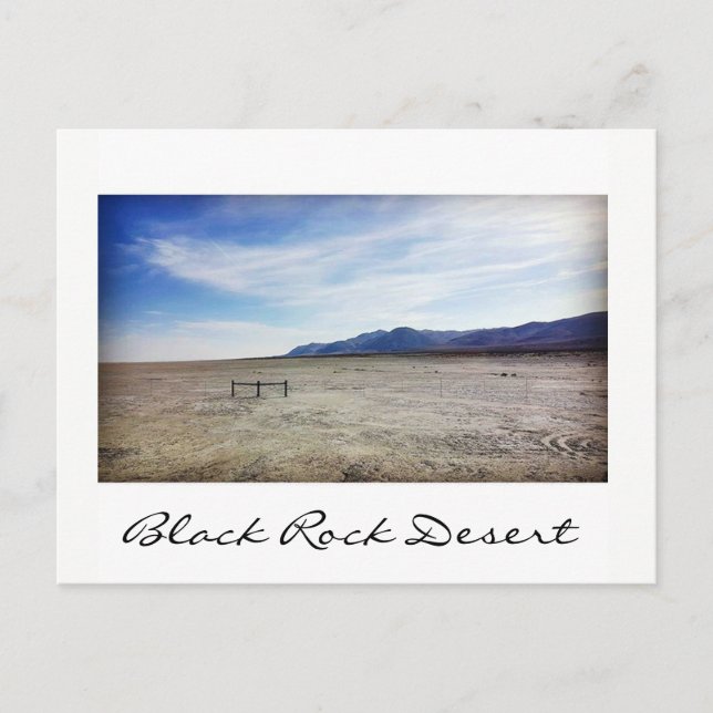 Carte Postale Désert de Black Rock (Devant)