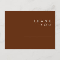 Désert simple | Mariage Merci de cannelle foncée