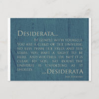 Desiderata Sur Toile