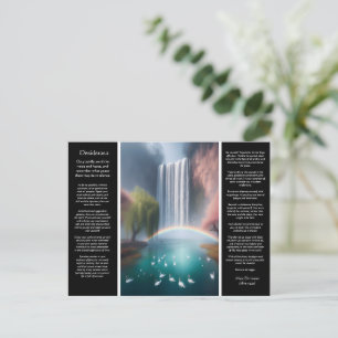 Carte Postale Desiderata Waterfall : Turquoise Pool, Rainbow's