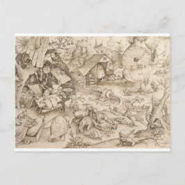 Carte Postale Desidia (Sloth) par Pieter Bruegel l'Ancien