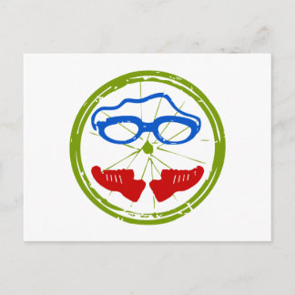 Carte Postale Design artistique cool de triathlon