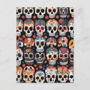 Carte Postale Design artistique populaire mexicaine dynamique