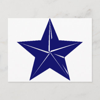 Carte Postale Design Blue Star pour n'importe quel but! !