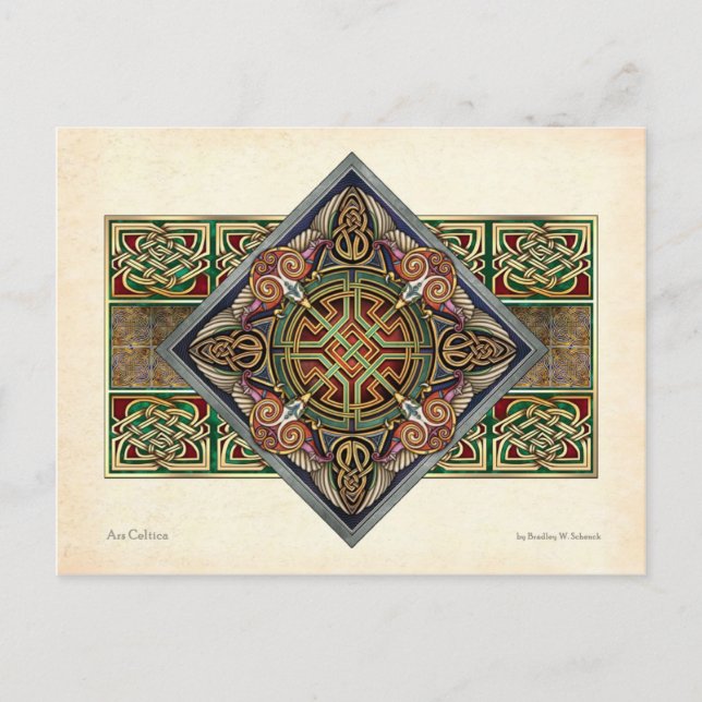 Carte postale Design Celtic Eagles (Devant)