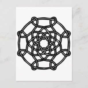 Carte Postale Design celtique - noeud rond de base