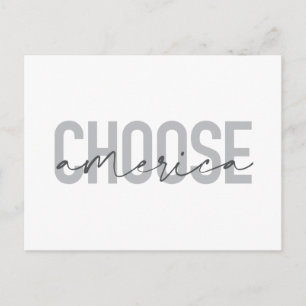 Carte Postale Design cool simple, moderne et urbain Choisir l'Am