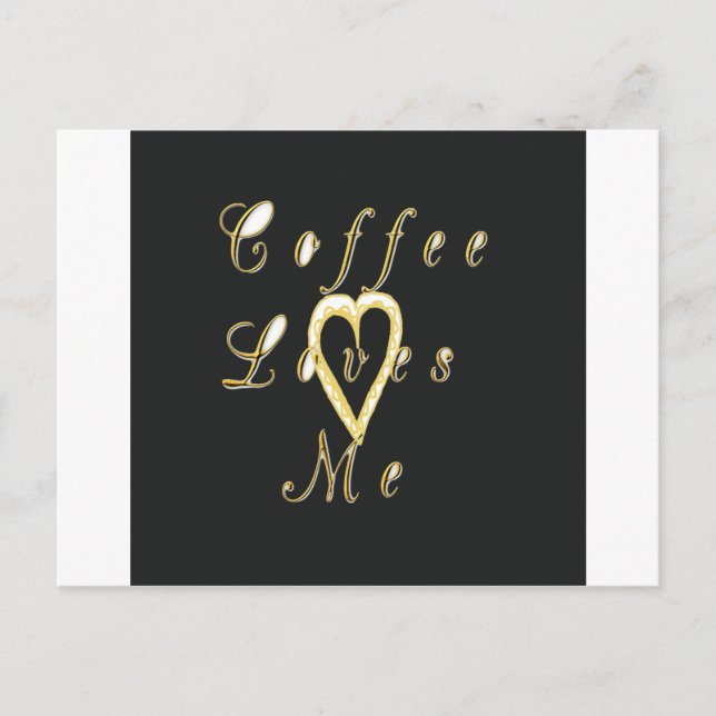 Carte Postale Design crémeux pour les amateurs de café (Devant)