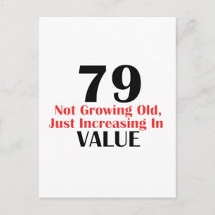 Carte Postale Design d'anniversaire de 79 ans