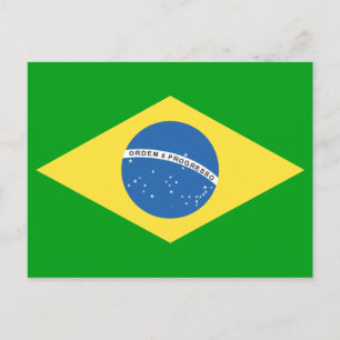 Carte Postale Design de Brazil Flag