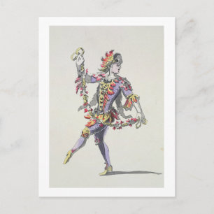 Carte Postale Design de costume pour Triton, dans une balle du 1