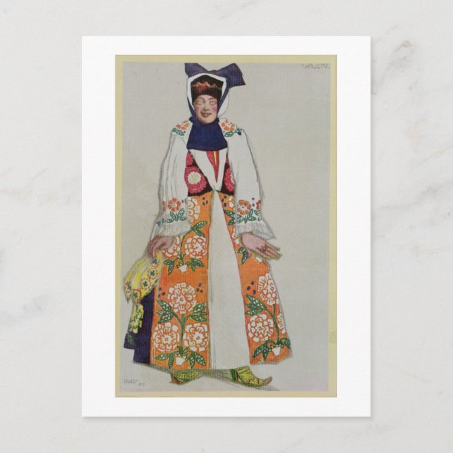 Carte Postale Design de costume pour une paysanne, de Sadko, 19  (Devant)