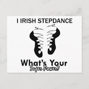 Carte Postale Design de danse Irish Step
