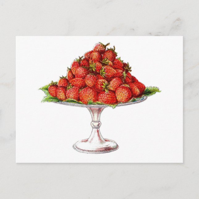 Carte Postale Design de fraise relaxant (Devant)