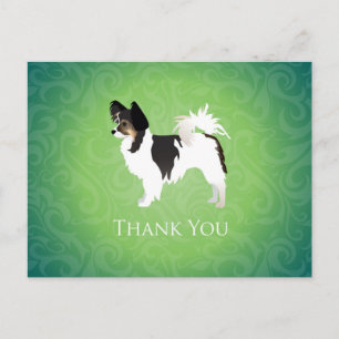 Carte Postale Design de Merci Chihuahua aux cheveux longs