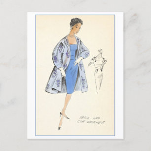 Carte Postale Design de mode vintage pour habiller, Créateurs St