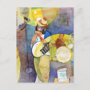 Carte Postale Design de musique Delta Blues