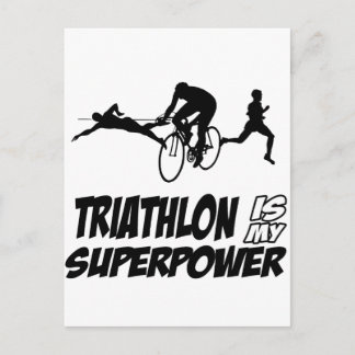 Carte Postale Design de triathlon