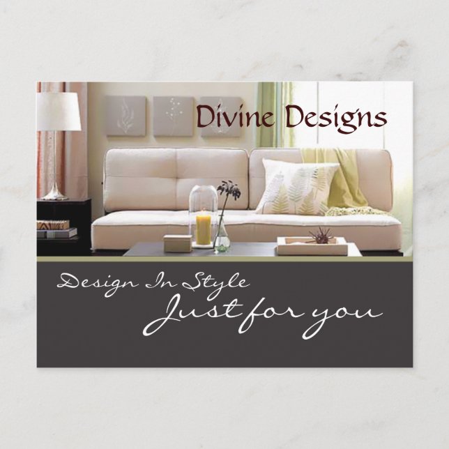 Carte Postale design d'intérieur - Customisé (Devant)