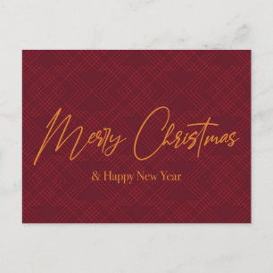 Carte Postale Design élégant, simple et cool de Joyeux Noël