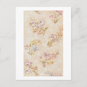 Carte Postale Design floral avec pivoines, lys et roses pour S