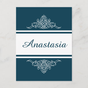 Carte Postale Design floral élégant
