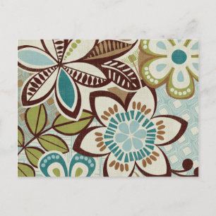 Carte Postale Design floral moderne
