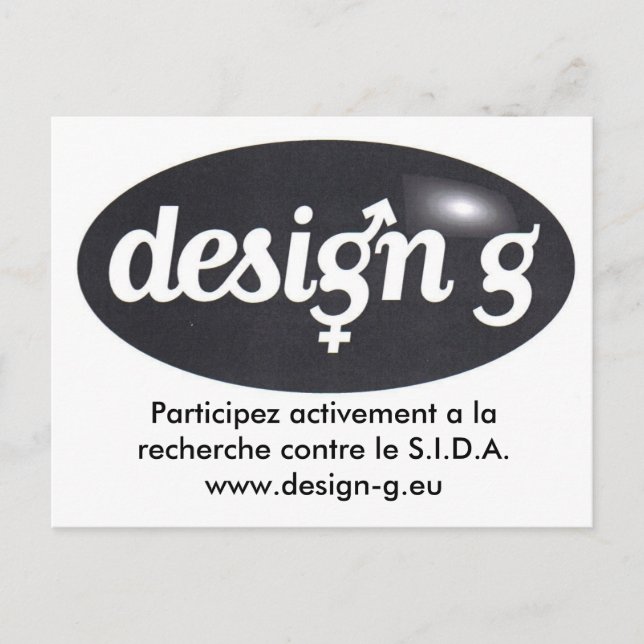 Carte Postale Design-G, Participez activement à la recherche ... (Devant)