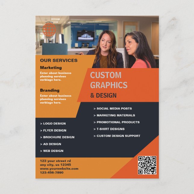 Carte Postale Design graphique (Devant)