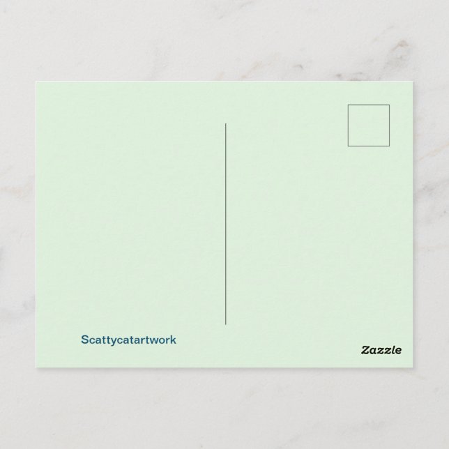 Carte Postale Design graphique rose (Dos)