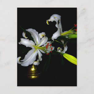 Carte Postale Design irlandais en laiton et en fleur