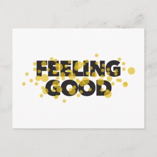 Carte Postale Design moderne, ludique et joyeux de Feeling Good