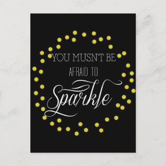 Carte Postale Design moderne toujours brillant or
