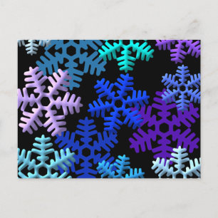 Carte Postale Design Motif 3D Flakes