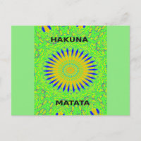 Design Motif africain en vert et en or