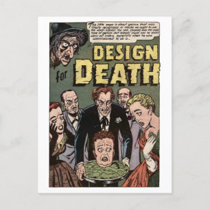 Carte Postale Design pour le panneau de bandes dessinées Death V