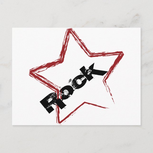 Carte Postale Design Rockstar (Devant)
