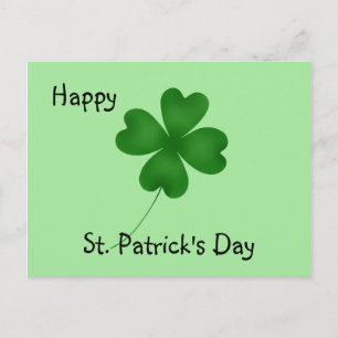 Carte Postale Design shamrock simple