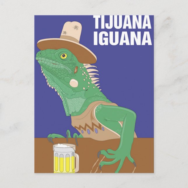 Carte Postale Design Tijuana Iguana (Devant)