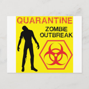 Carte Postale Design Zombie