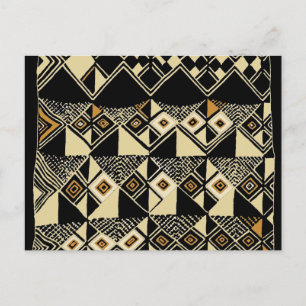 Carte Postale Designs africains inspirés de Kuba