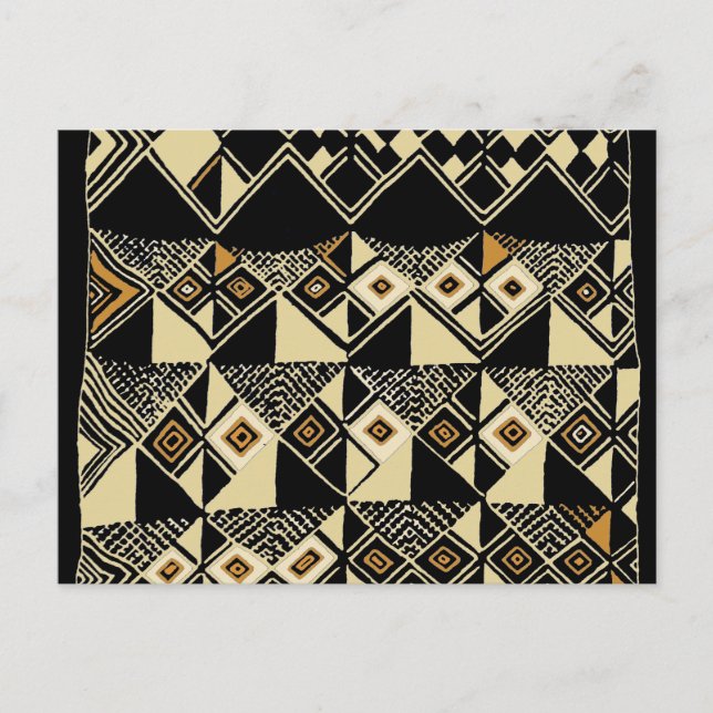 Carte Postale Designs africains inspirés de Kuba (Devant)