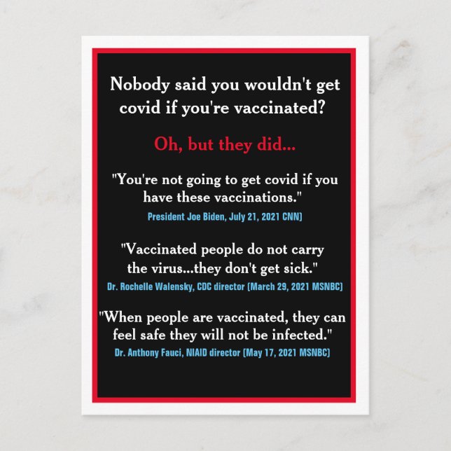 Carte Postale Désinformation visuelle officielle (Devant)