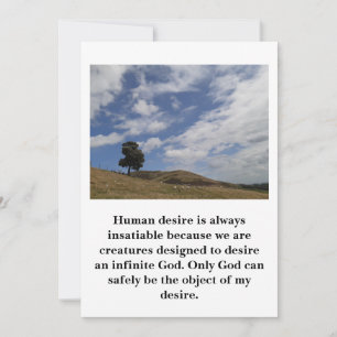 Carte postale Désir humain