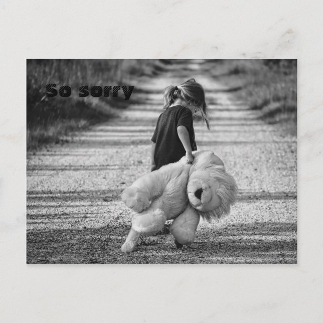 Carte Postale Désolé (Devant)